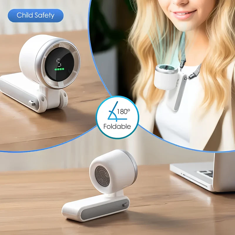 Kompakt USB Ventilator med 5 Hastigheder – 3-i-1 Design