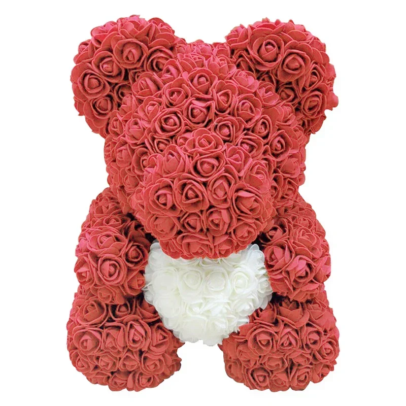 Evigt Blomstrende Rosa Bamse | Håndlavet Elegance til Kærlighedsøjeblikke