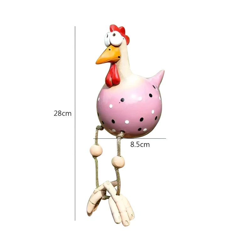 Legesyg Gallo Statue - Vejrbestandig Resin Havepynt