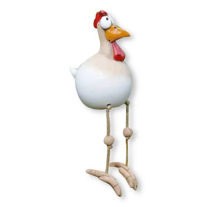 Legesyg Gallo Statue - Vejrbestandig Resin Havepynt