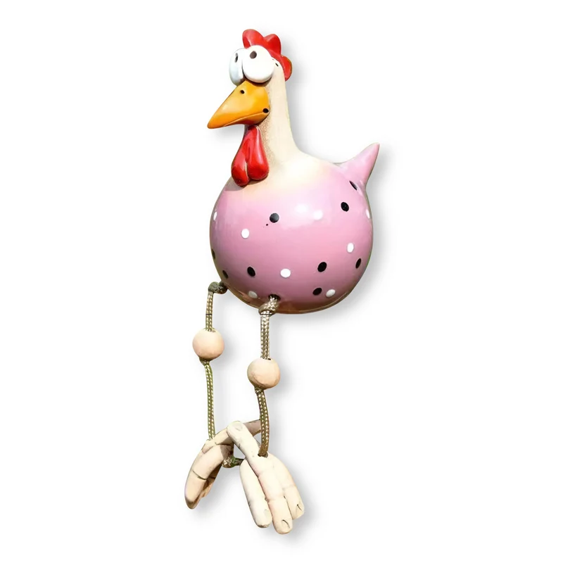 Legesyg Gallo Statue - Vejrbestandig Resin Havepynt