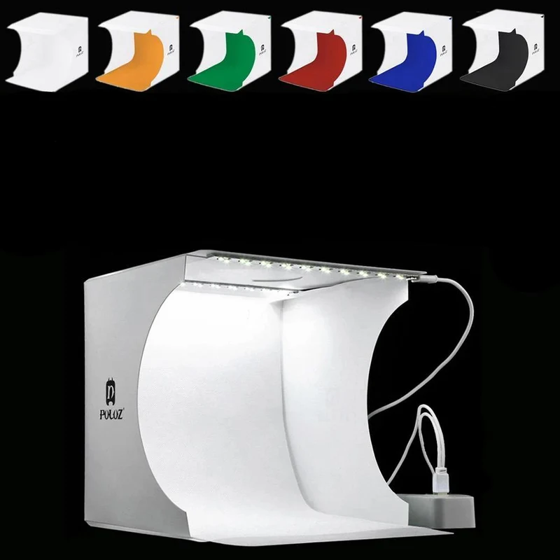 Bærbart Fotostudie med LED-belysning – SnapBox