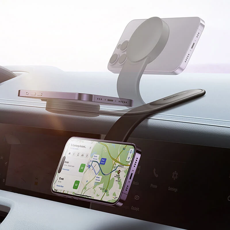 Magnetisk Telefonholder med Trådløs Oplader til Bilen