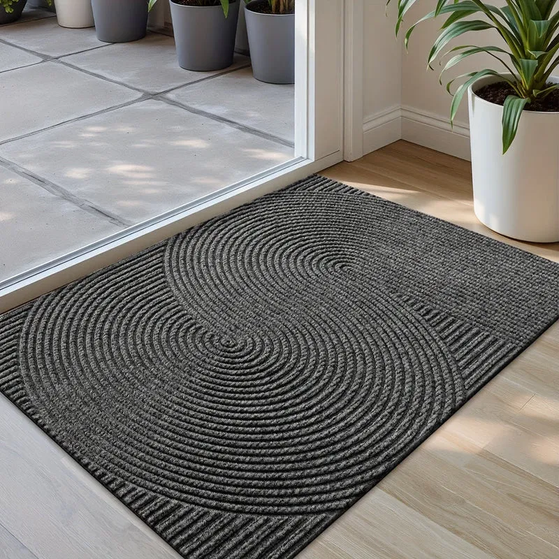 Moderne Geometrisk Dørmåtte – Holdbar og Stilfuld