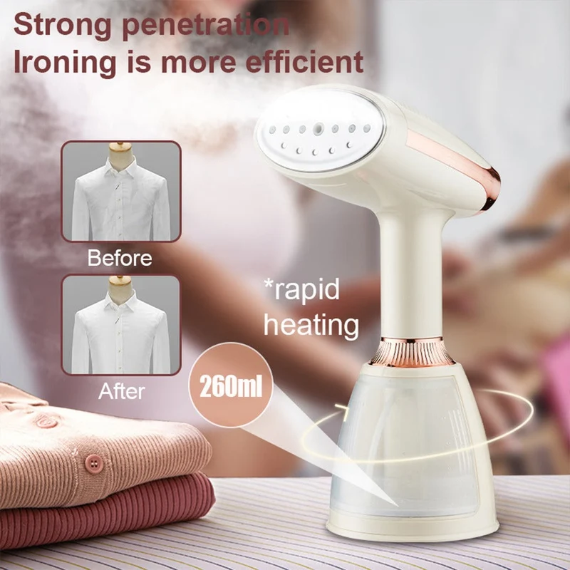 Effektiv Dampstrygejern med Hurtig Opvarmning – Perfekt til Rejser