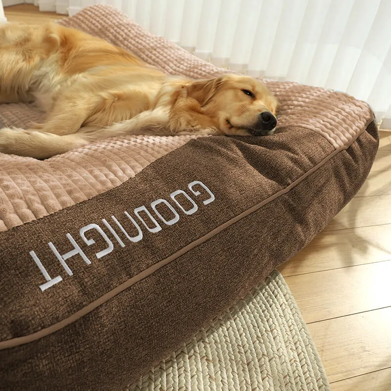 Luksuriøs hundeseng med optimal rygstøtte