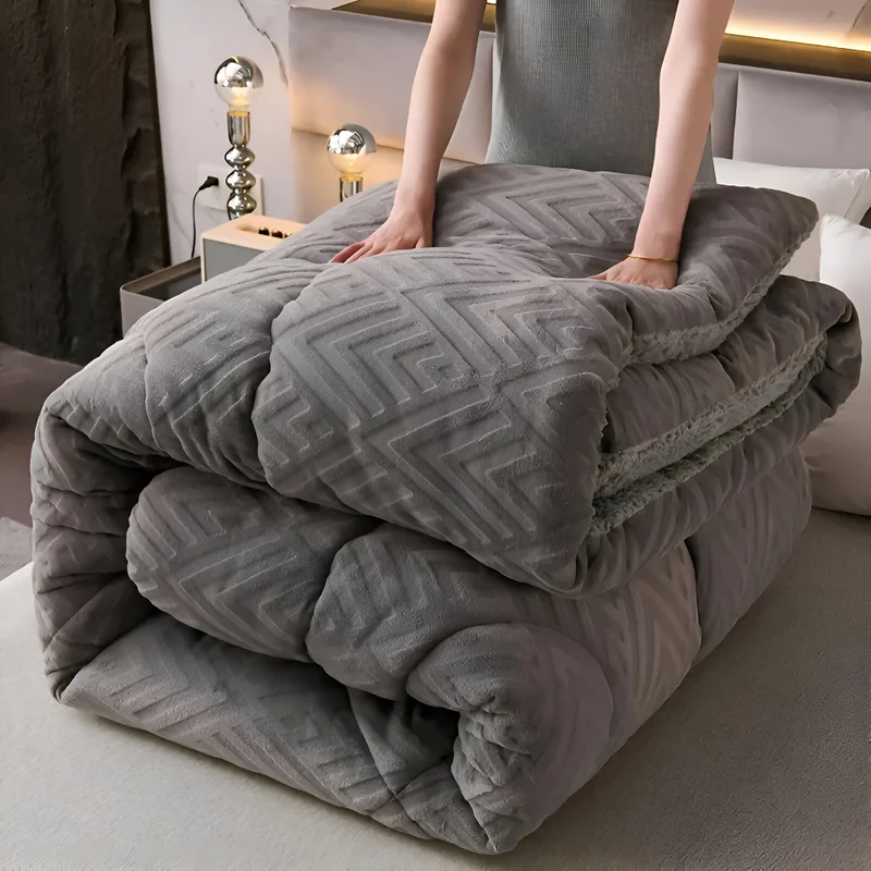 Luksuriøs Varmemåtte - Vaskbar og Vendbar Fleece til Alle Årstider