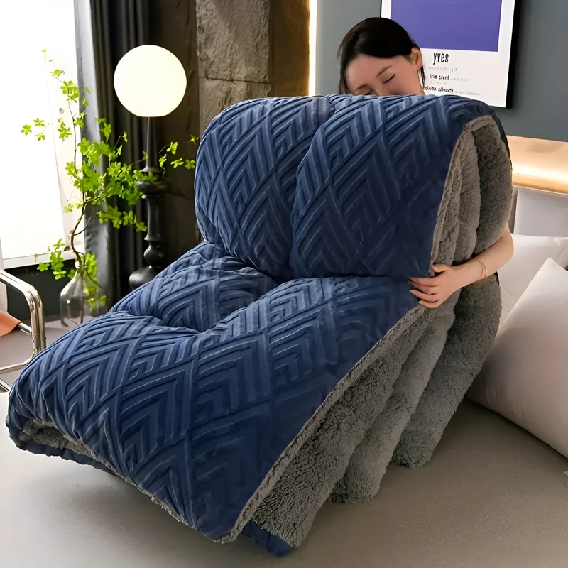 Luksuriøs Varmemåtte - Vaskbar og Vendbar Fleece til Alle Årstider