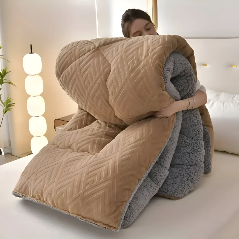 Luksuriøs Varmemåtte - Vaskbar og Vendbar Fleece til Alle Årstider