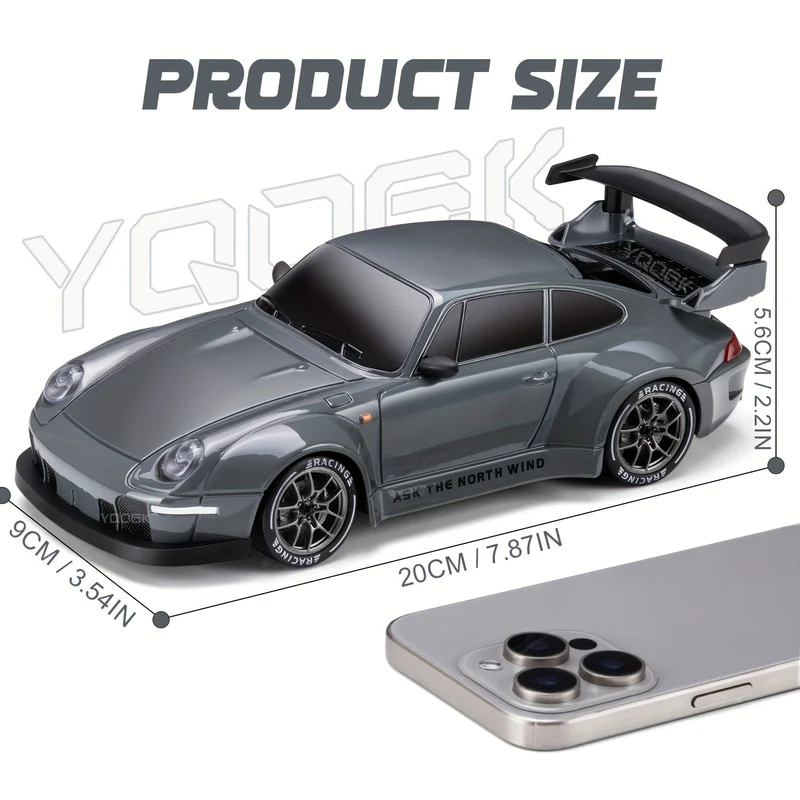Lysende Drift Racer 1:24 – RC Bil med LED Hjul