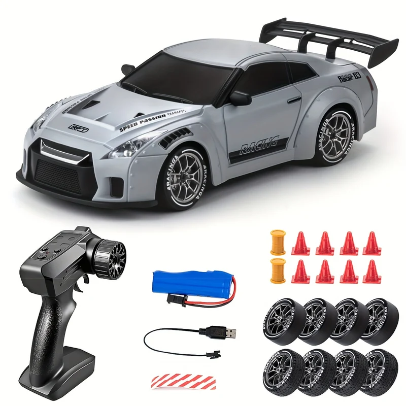 Lysende Drift Racer 1:24 – RC Bil med LED Hjul
