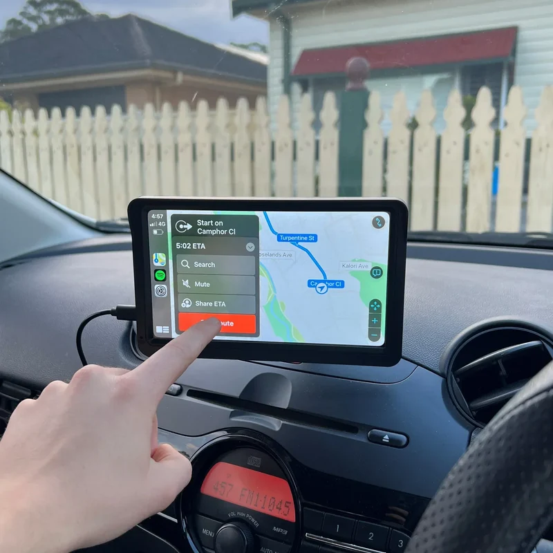 SmartConnect Bilskærm med Trådløs Smartphone Integration