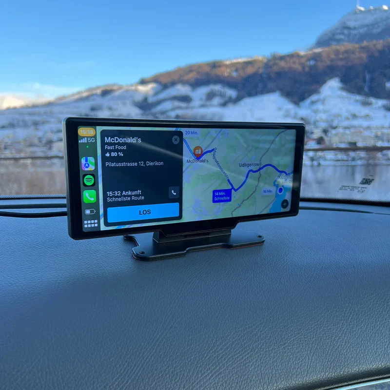 SmartConnect Bilskærm med Trådløs Smartphone Integration