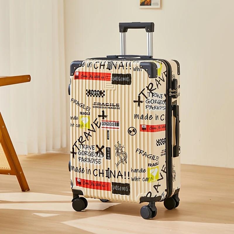 Stilfuld Rejsetaske med Roterende Hjul – 24 Tommer