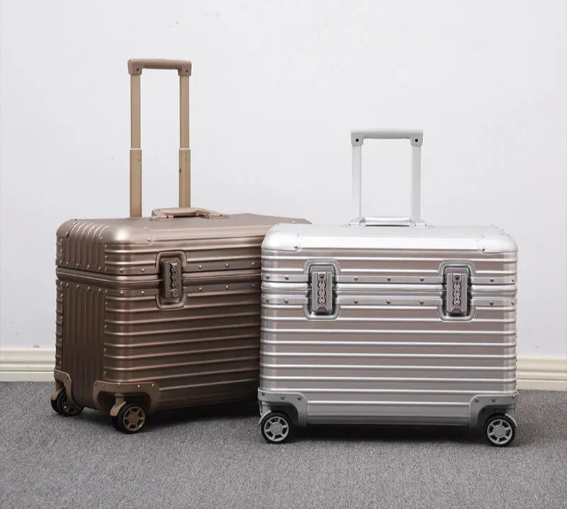 Elegant Rejse Kuffert i Aluminium-Magnesium – Rivea