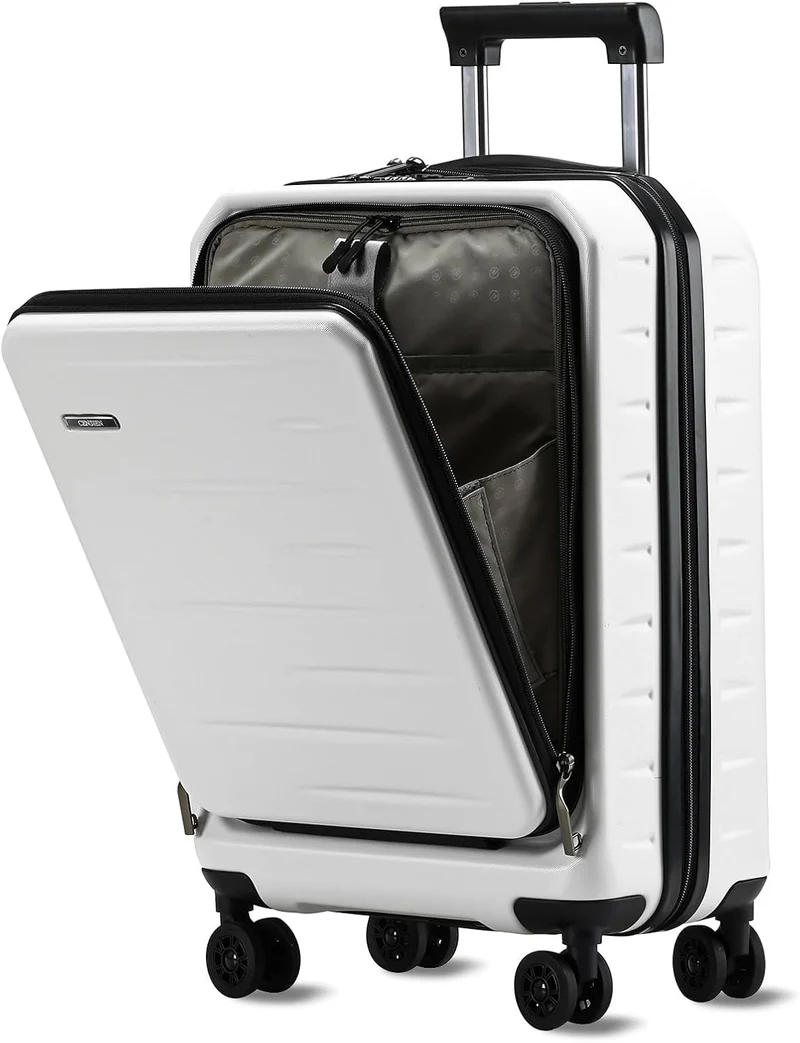 Udvidelig håndbagage med frontlomme og TSA-lås