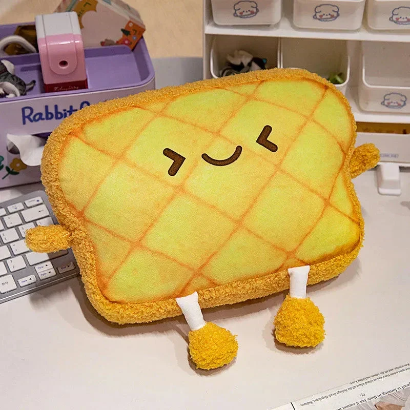 Emoji Toast Pude til Venner - Blød Plüsch Hovedstøtte