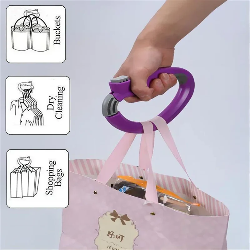 Ergonomisk bærehandtag til indkøbsposer med skridsikkert design
