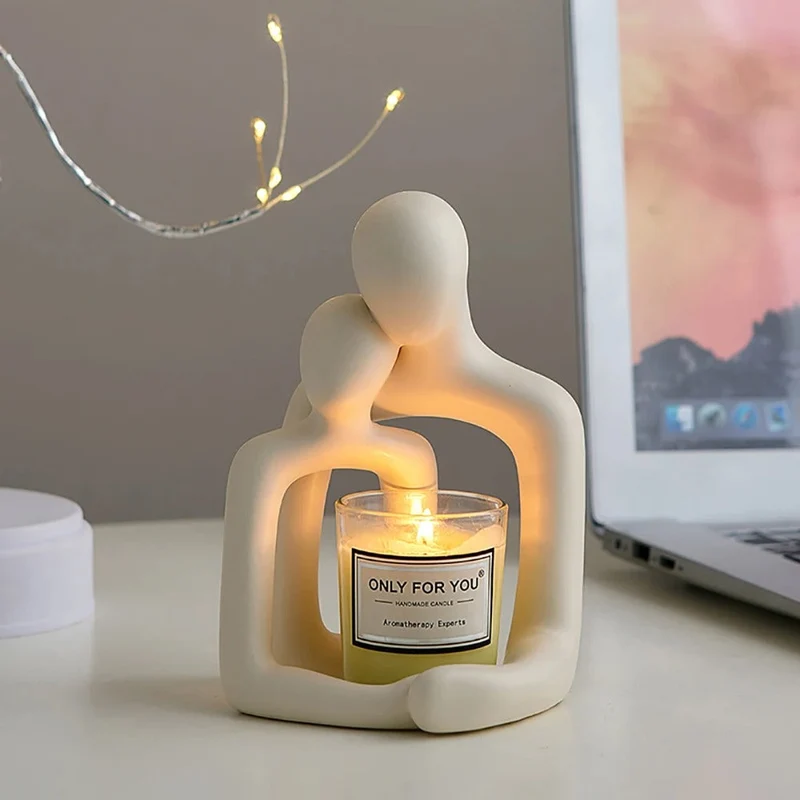 Nattelys til par med evig bånd - Dekorativ lampe