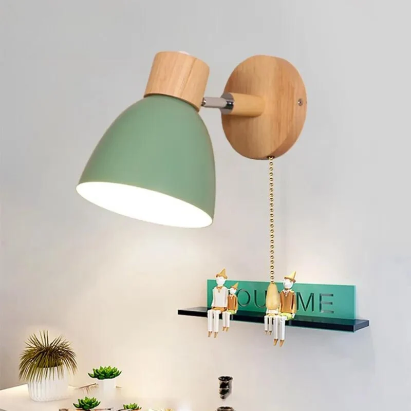 Elegant væglampe i træ - Moderne og varmt design