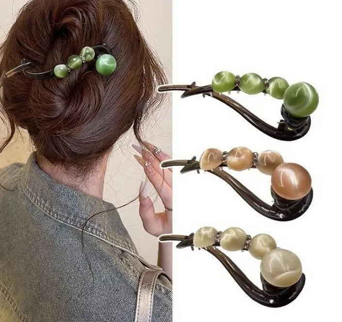 Elegant hårspænde med rosenperler – Dreje-design