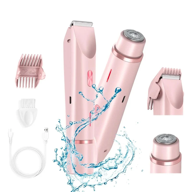 Vandtæt genopladelig bikini-trimmer med elektrisk funktion