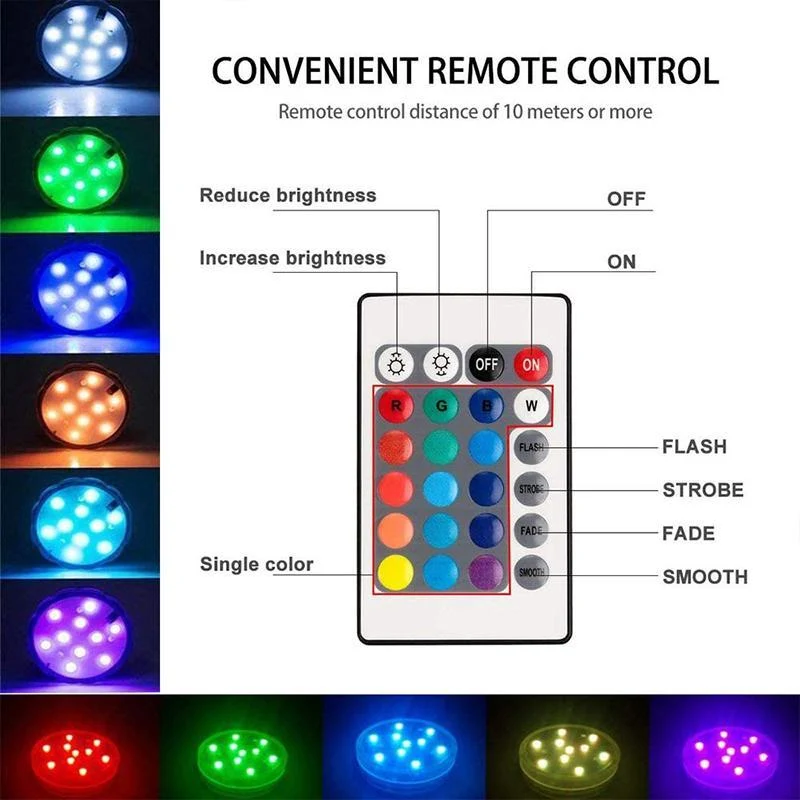 Fjernbetjening til vandtæt magnetisk suge-LED-lampe
