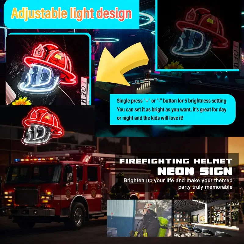 Neon Fyrværkerihjelm med Zentronix Design
