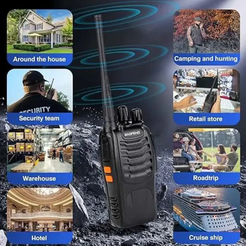 Genopladeligt Walkie Talkie med USB-forbindelse
