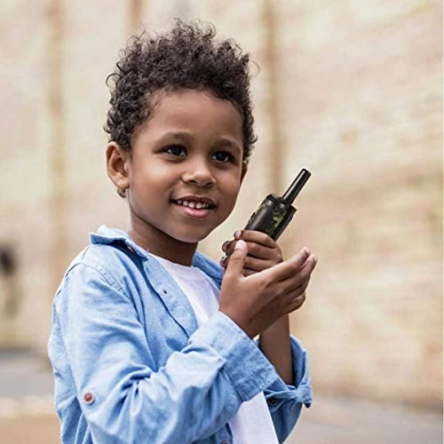 Eventyrlige Walkie Talkies til Børn | 22 Kanaler | 5 km Rækkevidde | Skovkamuflage