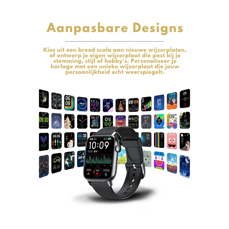 Sundhedsvogter Smartwatch - Elegant og Vandtæt