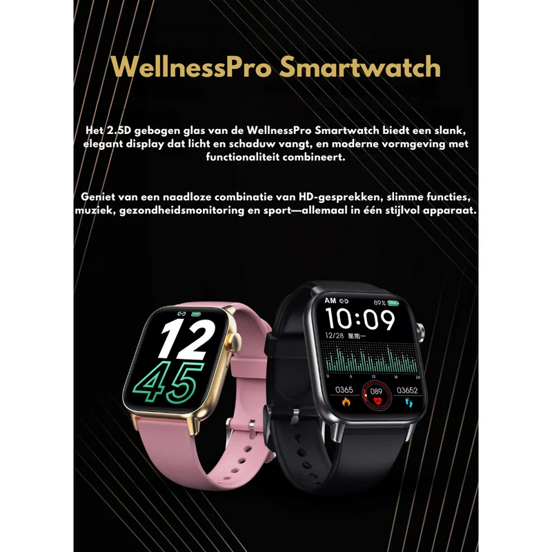 Sundhedsvogter Smartwatch - Elegant og Vandtæt