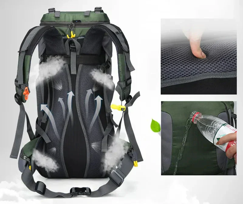 Allround Rygsæk - 60L - Vandtæt og Holdbar