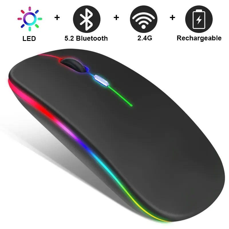 Trådløs LED-mus med genopladeligt Bluetooth – Eindhoven model