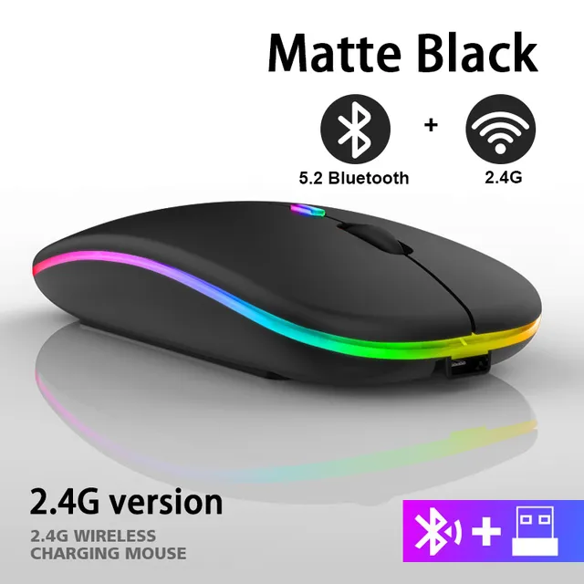 Trådløs LED-mus med genopladeligt Bluetooth – Eindhoven model