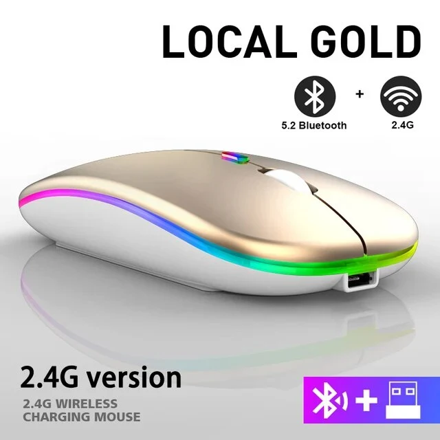 Trådløs LED-mus med genopladeligt Bluetooth – Eindhoven model