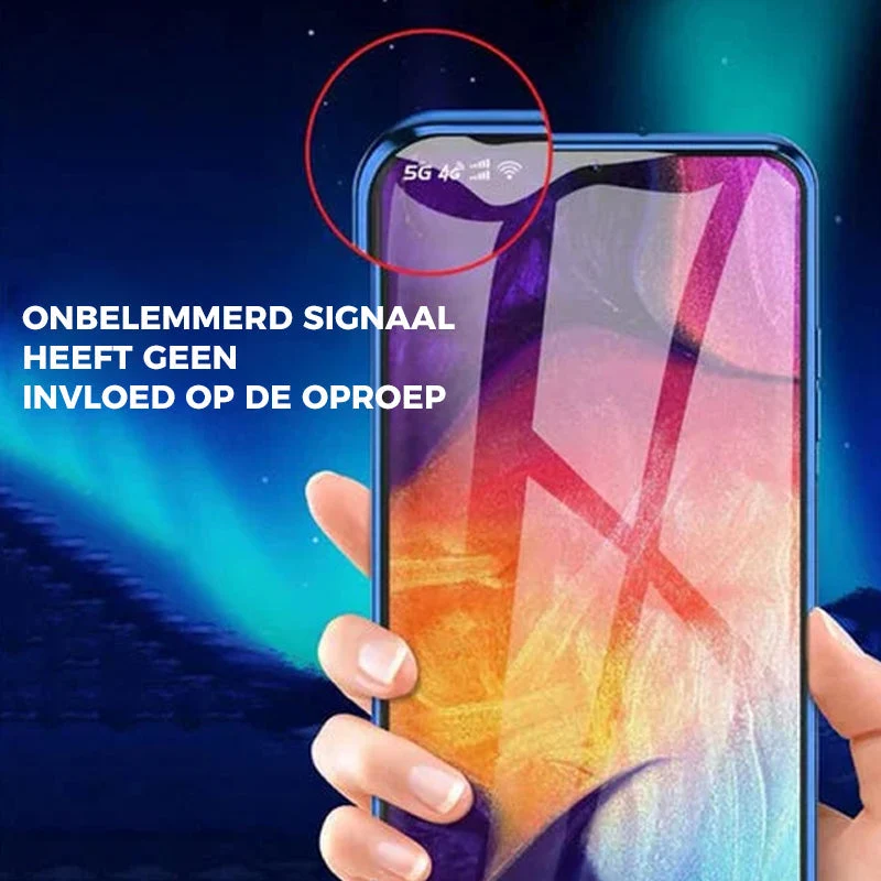 Hærdet Glas To-sidet Telefonetui til Samsung
