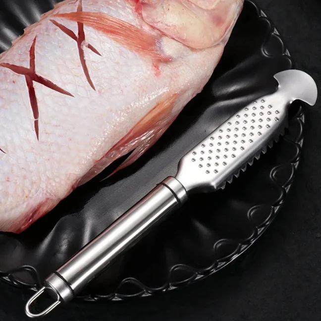 Inox Fiskeskraper Værktøj med Ingefærslibemaskine