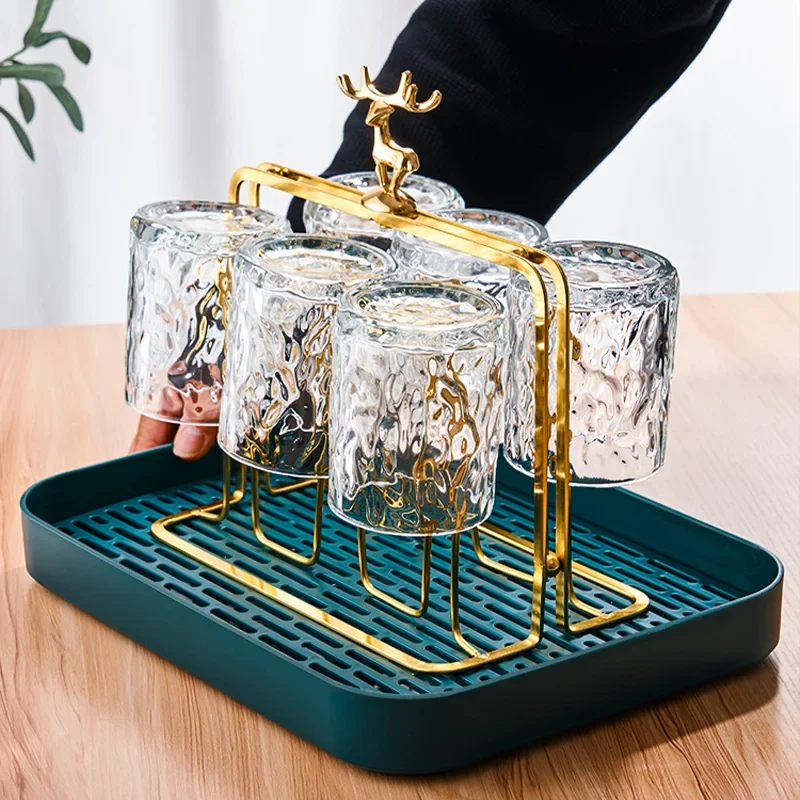 Glas Becherholder med Rentierdesign til Whisky - Glacio Party Halter
