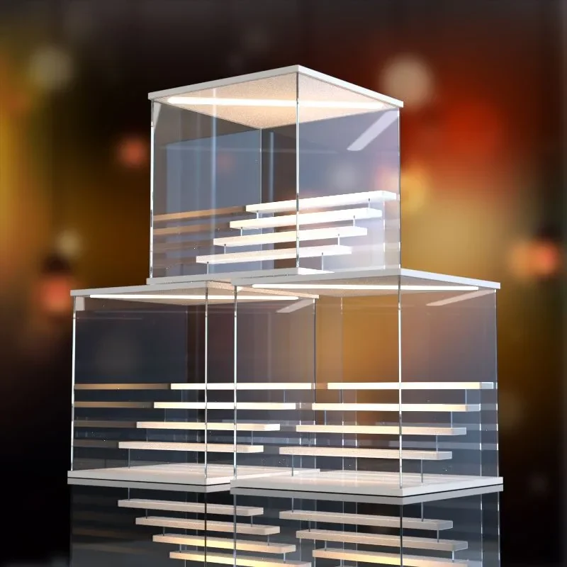 Akryl lys display kasse – Enkel design