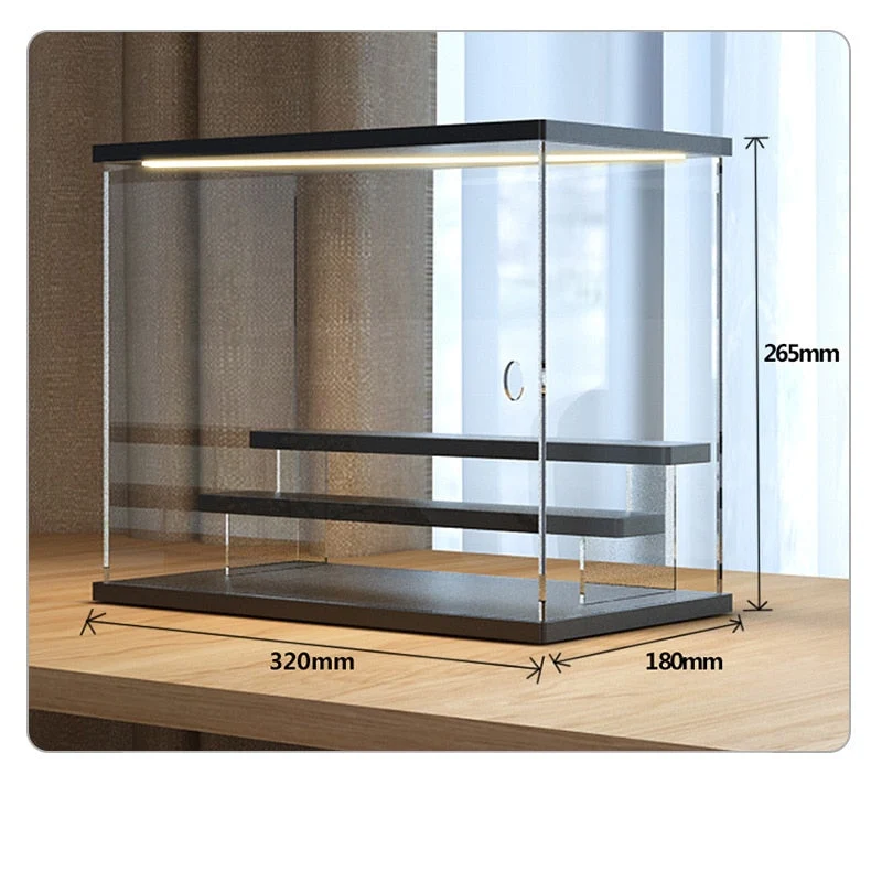 Akryl lys display kasse – Enkel design