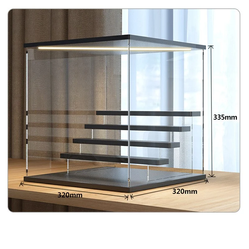 Akryl lys display kasse – Enkel design