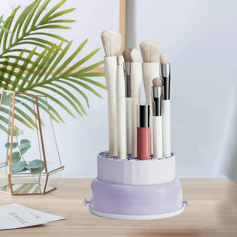 Makeup Rengøringsbørste Opbevaringsboks – Enkel Organizer