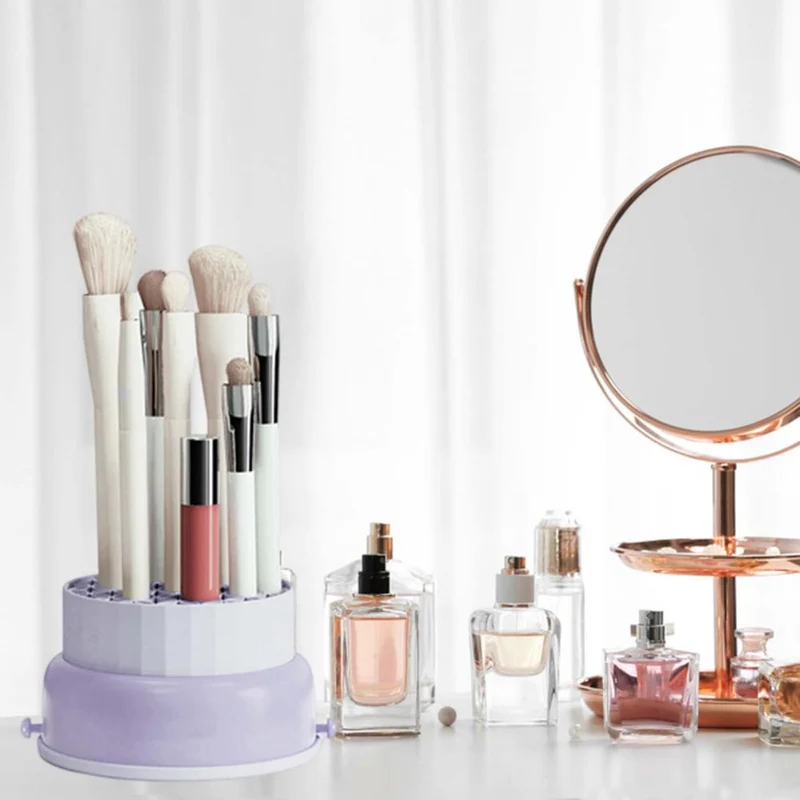 Makeup Rengøringsbørste Opbevaringsboks – Enkel Organizer