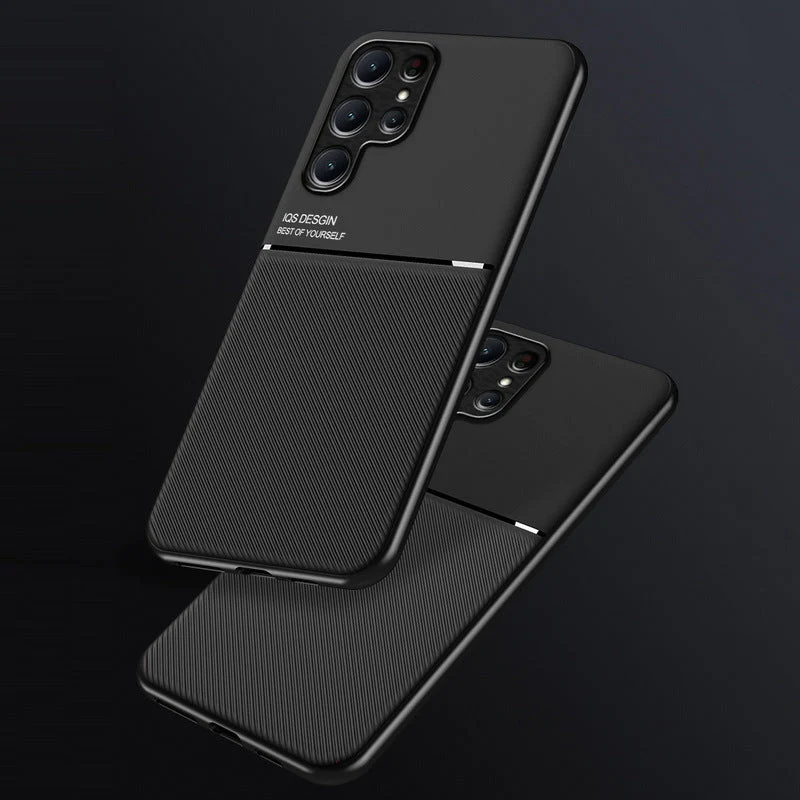 Enfarvet Twill Stødabsorberende Cover til Samsung