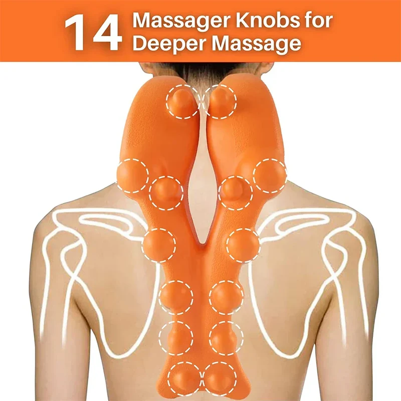 Indbygget nakkemassageapparat med trykpunkter