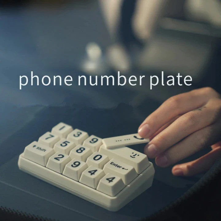 Unik Nummerplade Tastatur til Bilparkering助手