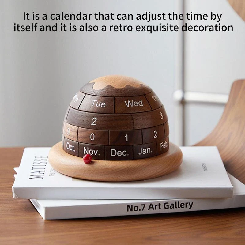Unik Planet Træ Bordkalender