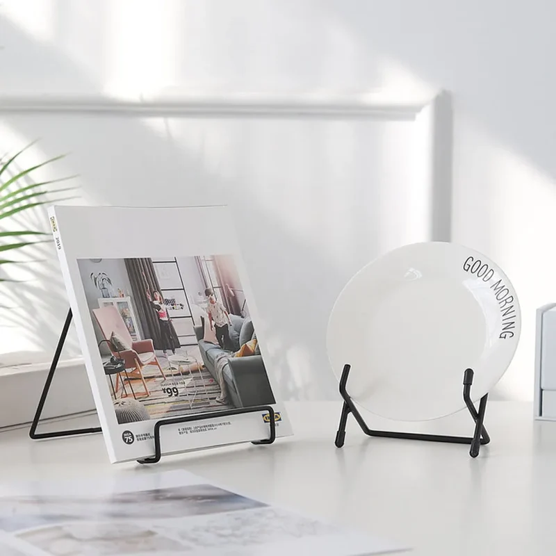 Multifunktionel Display Stativ til Magasiner, Tallerkener og Billeder