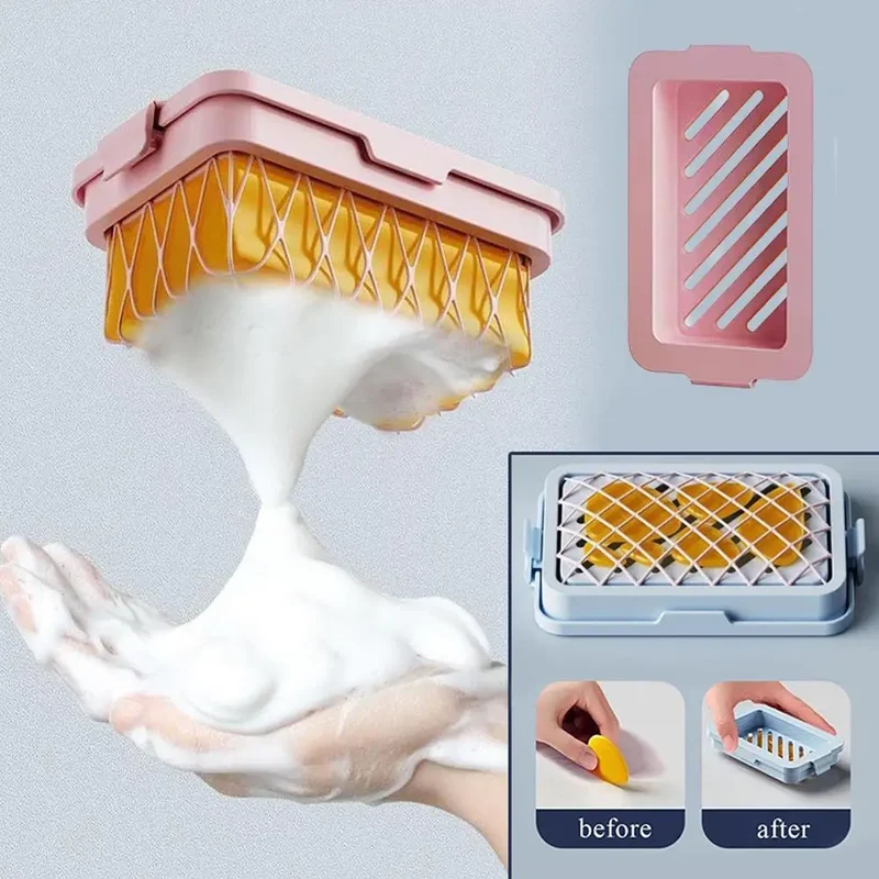 Elastisk Mesh Sæbeholder med Skridsikker Bund